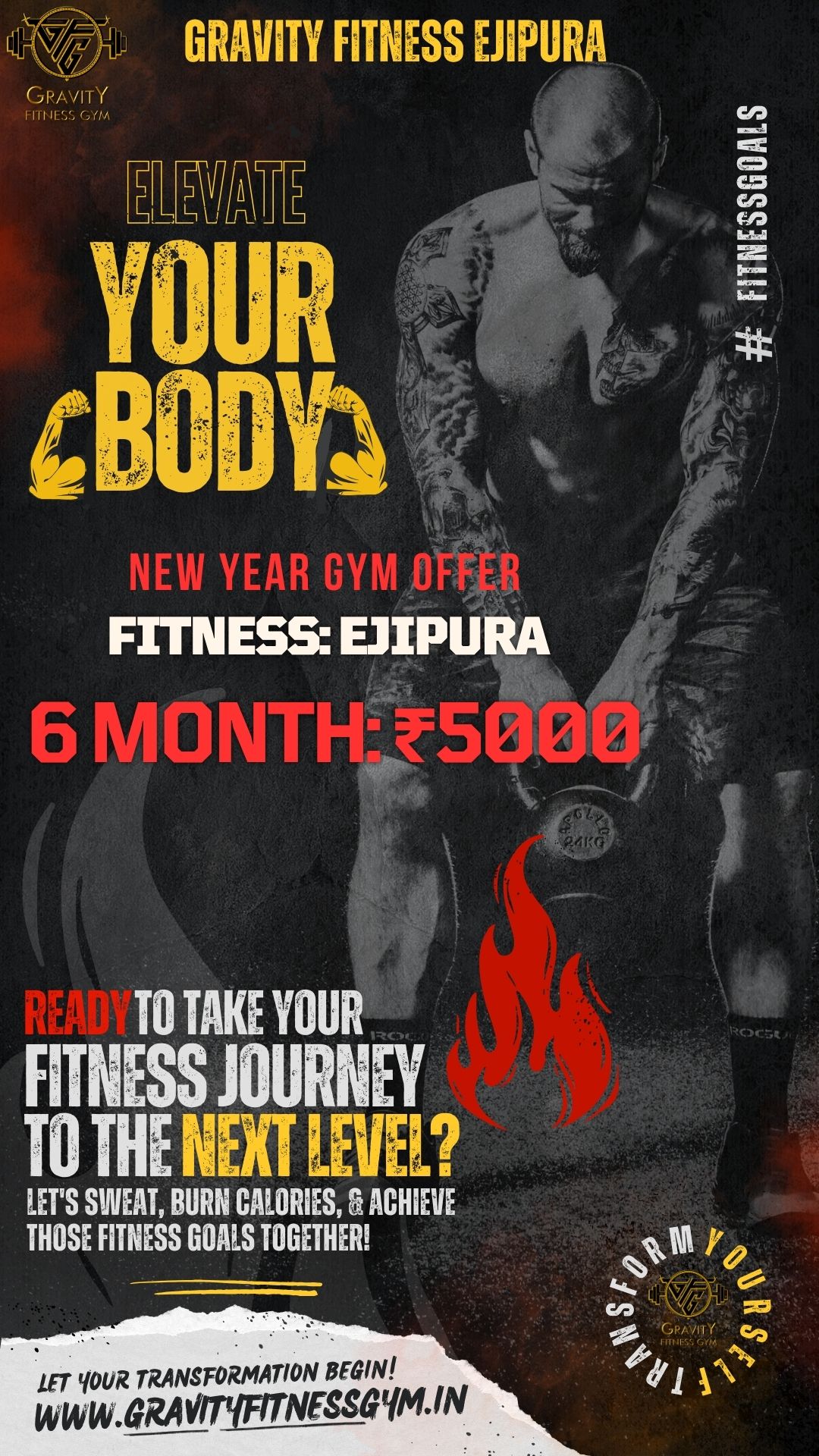 Dedicate yourself to a transformative fitness journey with our six-month membership at Gravity Fitness. Priced at an affordable ₹5,000, this offer is ideal for those looking to make significant progress towards their fitness goals. As a premier Ejipura Fitness Center,